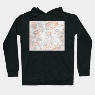 Rose Gold Pink Marble Hoodie